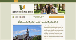 Desktop Screenshot of dentistnovatoca.com